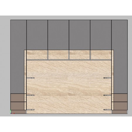 Dulap pentru dormitor modern A-91, design contemporan, compartimentare practică și finisaje de calitate